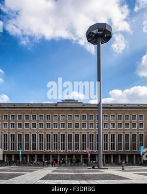 Flughafen Berlin-Tempelhof, Berlin-Tempelhof Flughafen - Terminal-Gebäude der ehemaligen Hauptflughafen Stockfoto