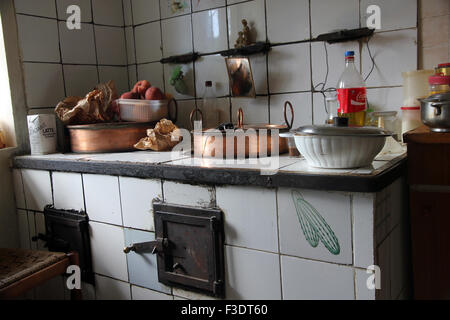 Italienische Landhausküche Stockfoto