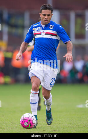 Eder (Sampdoria), 4. Oktober 2015 - Fußball / Fußball: italienische "Serie A" match zwischen UC Sampdoria 1: 1-Inter Mailand im Stadio Luigi Ferraris in Genua, Italien. (Foto von Maurizio Borsari/AFLO) Stockfoto