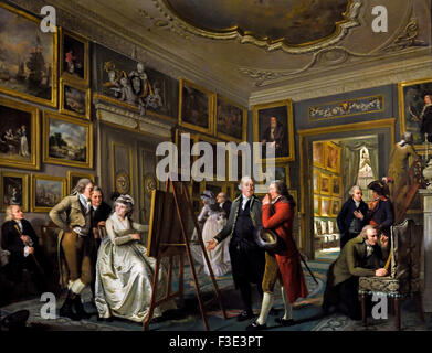 Die Kunst-Galerie von Jan Gildemeester Jansz, Adriaan de Lelie, 1794-1795 Niederlande Niederlande (Adriaan de Lelie 1755-1820 niederländischen Niederlande) Stockfoto