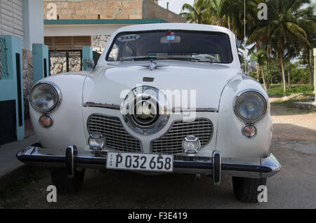 Antike 1951 Studebaker Champion, spezielle Deluxe, amerikanische Oldtimer in Playa Larga, Republik Kuba Stockfoto