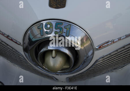 Antike 1951 Studebaker Champion, spezielle Deluxe, amerikanische Oldtimer in Playa Larga, Republik Kuba Stockfoto