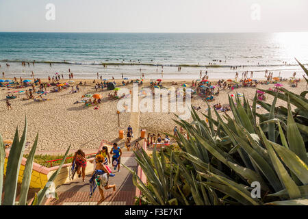 Santa María del Mar Strand Cadiz Andalusien Spanien Stockfoto