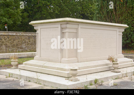 R101 Britische RAF Luftschiff Memorial an Str. Marys Kirche, Cardington, Bedfordshire, England Stockfoto