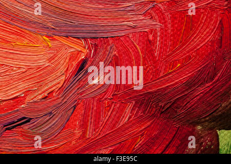 Abstrakte Öl-Textur auf Leinwand gemalt Stockfoto