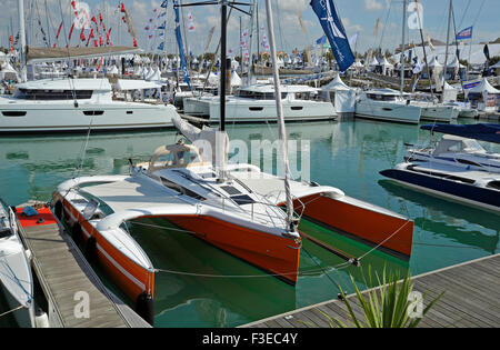 Grand Pavois Internationale Bootsmesse in La Rochelle Frankreich. Stockfoto