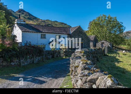 Low-Halle Garth in kleinen Langdale Cumbria Stockfoto