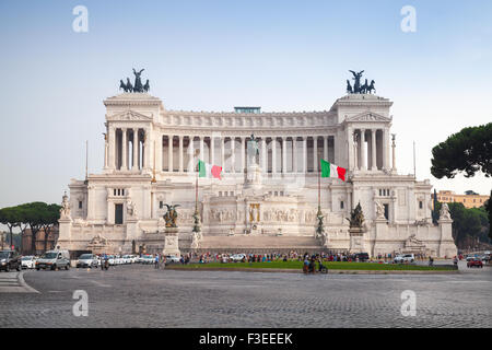 Altare della Patria, Nationaldenkmal, Victor Emmanuel II der erste König des Vereinigten Italiens, befindet sich in Rom Stockfoto