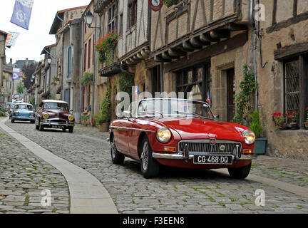 Klassischen MGB Roadster Cabrio-Sportwagen Stockfoto