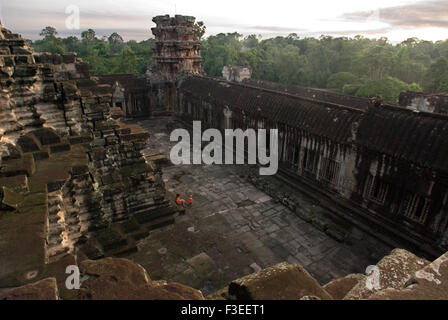 Rückseite des Angkor Wat. Angkor in Kambodscha. Die Tempel von Angkor, gebaut von der Khmer-Zivilisation zwischen 802 und 1220 n. Chr. transpa Stockfoto