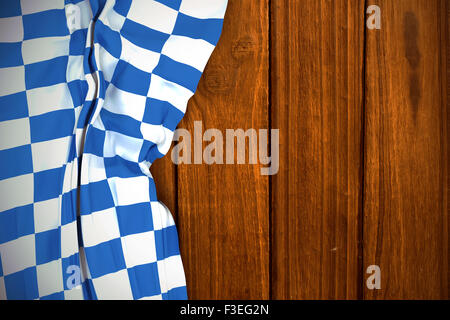 Zusammengesetztes Bild der blau-weißen Flagge Stockfoto