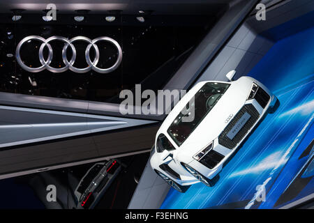 Audi R8 V10 Plus auf der IAA Internationale Automobilausstellung 2015 Stockfoto