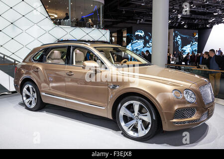 Bentley Bentayga Luxus-SUV auf der IAA Internationale Automobilausstellung 2015 Stockfoto