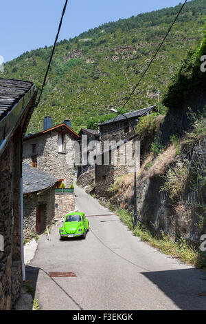 VW Käfer in Andorra Stockfoto