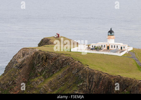 Südliche Leuchtturm auf Fair Isle Stockfoto