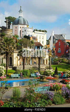 Blick auf Hafen Meirion Dorf Gwynedd Nord Wales Großbritannien Großbritannien Europa Stockfoto