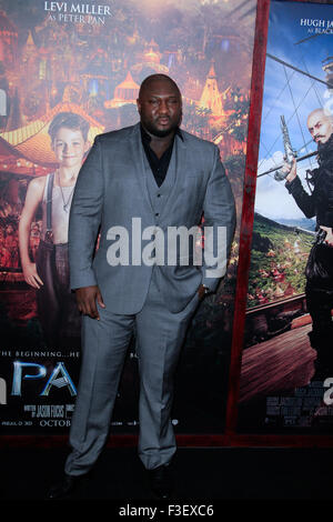 New York, NY, USA. 5. Oktober 2015. Nonso Anozie besucht "Pan" Premiere im Ziegfeld Theater am 4. Oktober 2015 in New York City. Bildnachweis: ZUMA Press, Inc./Alamy Live-Nachrichten Stockfoto