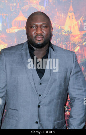 New York, NY, USA. 5. Oktober 2015. Nonso Anozie besucht "Pan" Premiere im Ziegfeld Theater am 4. Oktober 2015 in New York City. Bildnachweis: ZUMA Press, Inc./Alamy Live-Nachrichten Stockfoto