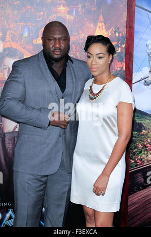 New York, NY, USA. 5. Oktober 2015. Nonso Anozie besucht "Pan" Premiere im Ziegfeld Theater am 4. Oktober 2015 in New York City. Bildnachweis: ZUMA Press, Inc./Alamy Live-Nachrichten Stockfoto
