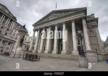 Die royal Exchange Gebäude in London Stockfoto