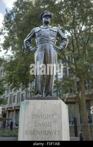 Statue von Dwight Eisenhower London Grosvenor Square Stockfoto