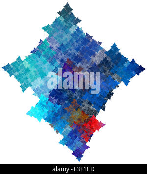 Computer gerendert 3d abstrakte Fraktal Illustration Hintergrund für kreatives gestalten Stockfoto