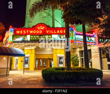 Das Fox Theater in Westwood Village in der Nacht Los Angeles Kalifornien Stockfoto