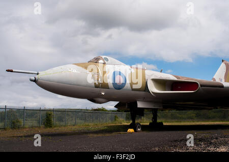 Avro Vulcan-Bomber in Nord-Ost-Flugzeugmuseum in Sunderland. Stockfoto