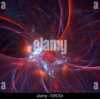 Computer gerendert 3d abstrakte Fraktal Illustration Hintergrund für kreatives gestalten Stockfoto