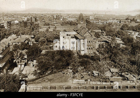 Alte Vintage 1900er-Jahre-Antenne aus St. Xavier School Bombay Mumbai Maharashtra Indien Stockfoto