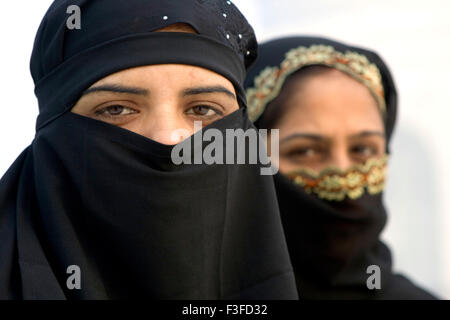 Muslimische Frauen; Agra; Uttar Pradesh; Indien Herr # 707 Stockfoto