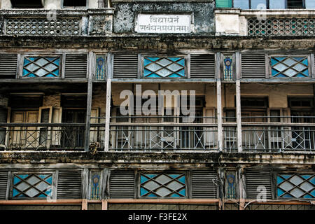 Altes Haus; Pune; Maharashtra; Indien Stockfoto