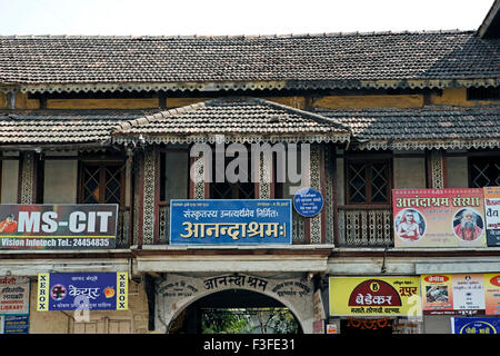 Altes Haus; Pune; Maharashtra; Indien Stockfoto