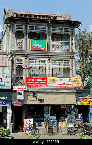 Altes Haus; Pune; Maharashtra; Indien Stockfoto