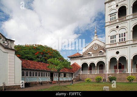 Erbe Denkmal Aga Khan Palast; Pune; Maharashtra; Indien Stockfoto