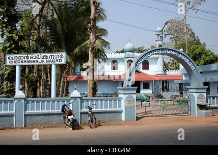 Cheraman Jumma Moschee Indiens erste Moschee im 629 n. Chr. erbaut; Cheraman Malik Nagar; Kodungalloor; Kerala; Indien Stockfoto