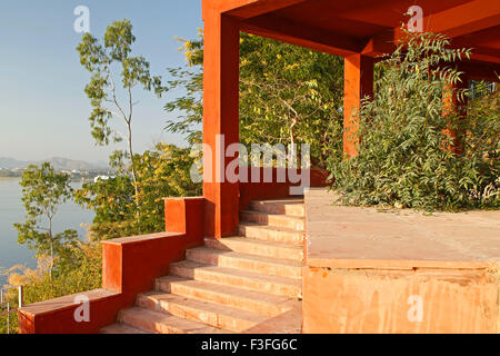 Pandit Deendayal Upadhyay Park, Pundit Dindayal Upadhyay Udhyan, Pichola, Udaipur, Rajasthan, Indien, Asien Stockfoto