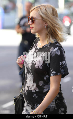 London, UK, 01.06.2009: Fearne Cotton gesehen bei der BBC radio einer Studios in London Stockfoto