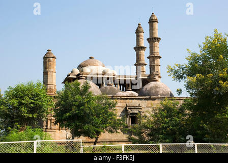 Champaner-Pavagadh 15. Centuryte Herrscher Mahmud Begda Jami Masjid komplexe archäologischer Park Champaner Stockfoto