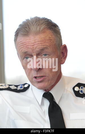 Sir Bernard Hogan-Howe, Kommissar von der Londoner Metropolitan Police im Vereinigten Königreich Stockfoto