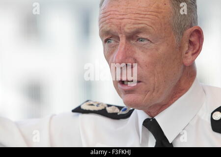 Sir Bernard Hogan-Howe, Kommissar von der Londoner Metropolitan Police im Vereinigten Königreich Stockfoto