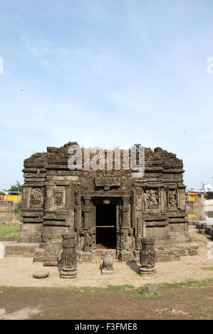 Champaner Pavagadh Lakulisha Tempel Lakulisha Dakshinamurti Brahma Vishnu Shiva Indra Gajendramoksha Panchmahals Stockfoto