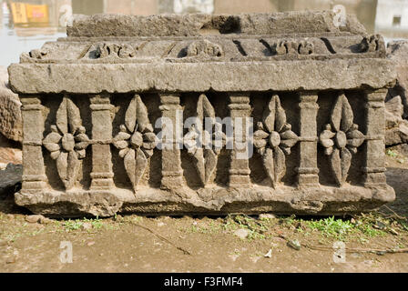 Champaner Pavagadh Lakulisha Tempel Lakulisha Dakshinamurti Brahma Vishnu Shiva Indra Gajendramoksha Panchmahals Stockfoto