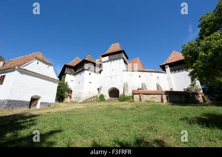 Wehrkirche in Deutsch-Weißkirch, Siebenbürgen, Rumänien Stockfoto
