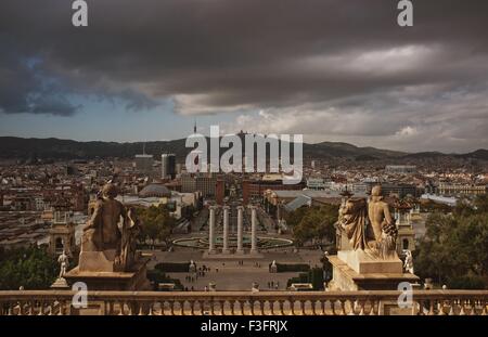 Placa De Espanya in Barcelona Stockfoto