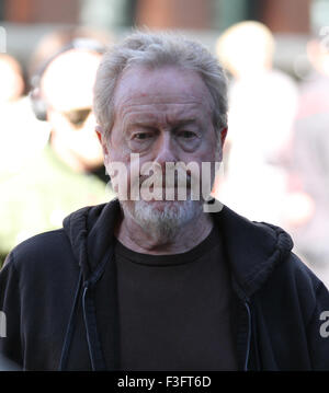Ridley Scott, Regisseur gesehen am set In London Stockfoto