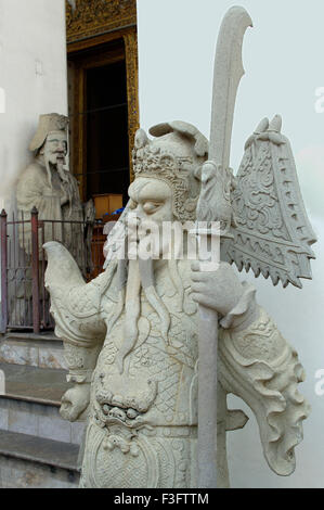 Wat Phra Chetuphon Kloster König Rama ein Chakri-Dynastie aus dem 16. Jahrhundert Tempel Thailand chinesischen Stein Skulptur Stockfoto