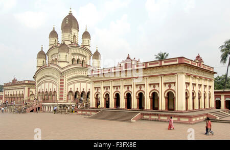 Dakshineshwar Kali Tempel Kalkutta Kalkutta Westbengalen, Indien Stockfoto