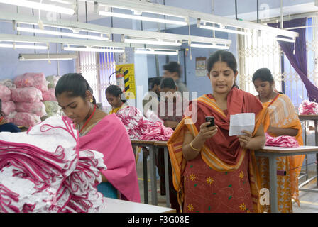 Bekleidungsindustrie; Tirupur; Tamil Nadu; Indien Stockfoto