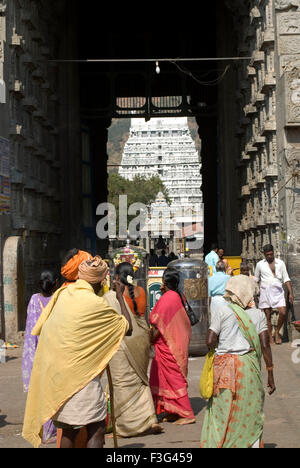 Tiruvannamalai-Tempel; Hindu-Tempel; Tiruvannanallur; Tiruvannamalai; Tamil Nadu; Indien; Asien Stockfoto